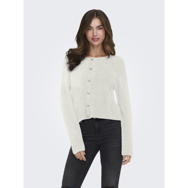 Only onlpetra ls pearl o-neck cardi cc k 15350655 cloud dancer 06741.198.0054 large
