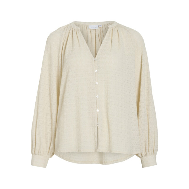 Vila vibabera v-neck l/s shirt 14110148 birch 06615.198.0147 large