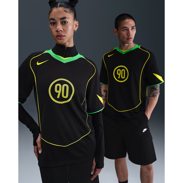 Nike total90 men's dri-fit soccer jersey ss t-shirt voetbal train km here - 072018_990-L large