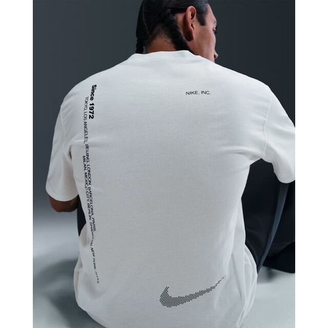 Nike u nsw tee m90 swoosh sport sport t-shirt korte mouw heren - 072042_105-L large