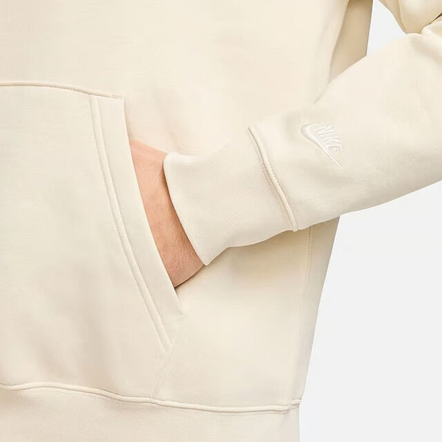 Nike club men's fleece hoodie sport t-shirt korte mouw heren - 068973_800-S large