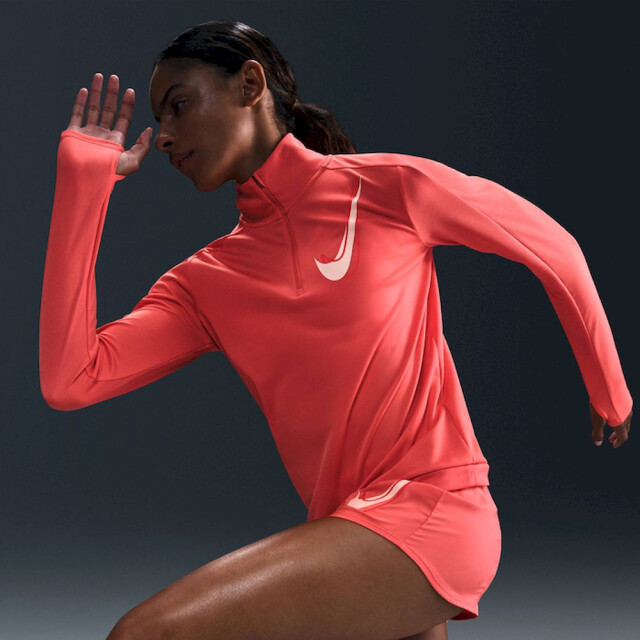 Nike swoosh women's 1/2-zip running tank top running dames - 069037_470-XL large