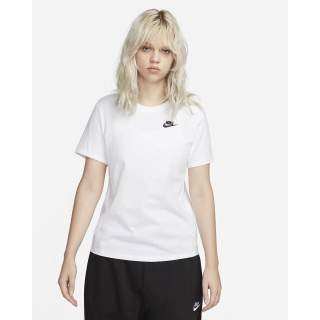 Nike sportswear club essentials wom sport t-shirt korte mouw dames - 069056_100-L large