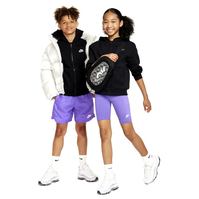 Nike k nsw club flc hd fz ls lbr hoodie jongens - 064471_991-M large