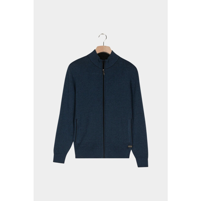 Baileys Vest cardigan zip all-over 2-tone 522009/655 200268 large