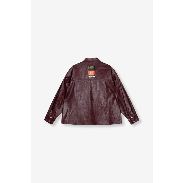 Alix The Label 2509412310 ladies woven faux leather blouse 2509412310 ladies woven faux leather blouse large