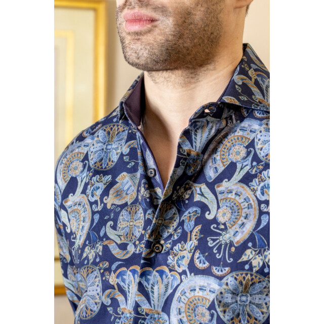 Circle of Gentlemen Natan vintage-paisley brushed touch shirt 100% co 244-20003-583- large