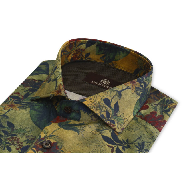 Circle of Gentlemen Napoleon overhemd met allover bloemenprint 61%co/39% cly 244-20007-453- large