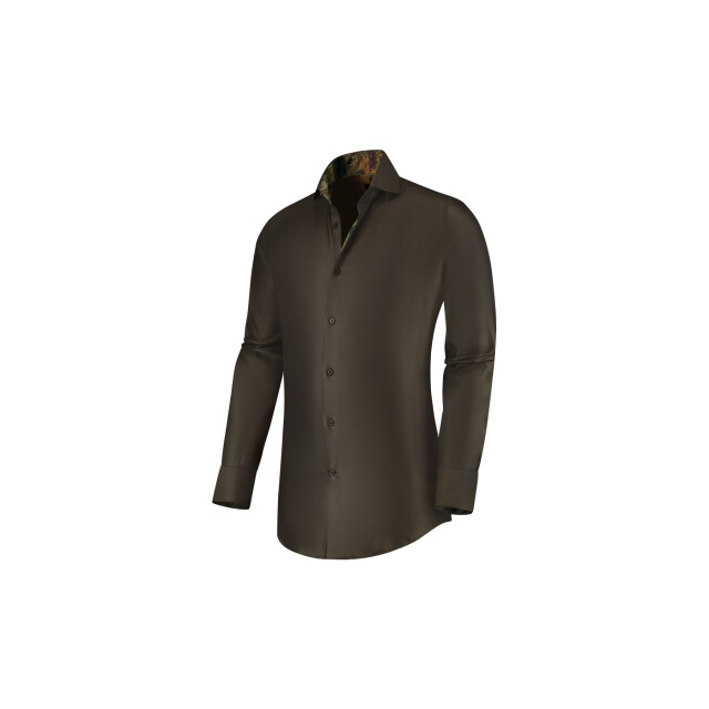 Circle of Gentlemen Nevil uni shirt 2-knoops kraag in keperbinding 100% co 244-20008-480- large