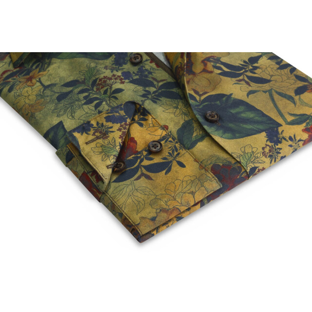 Circle of Gentlemen Napoleon overhemd met allover bloemenprint 61%co/39% cly 244-20007-453- large