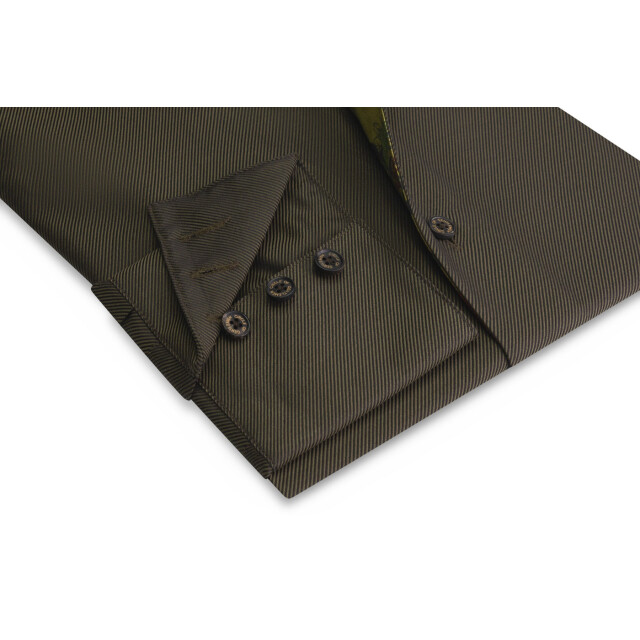 Circle of Gentlemen Nevil uni shirt 2-knoops kraag in keperbinding 100% co 244-20008-480- large