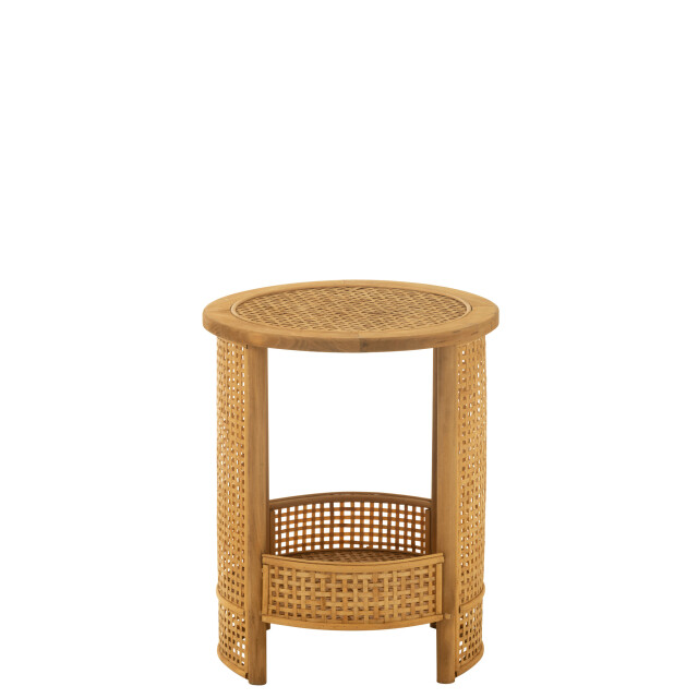 J-Line Side table double bamboo/firwood natural 46370 large