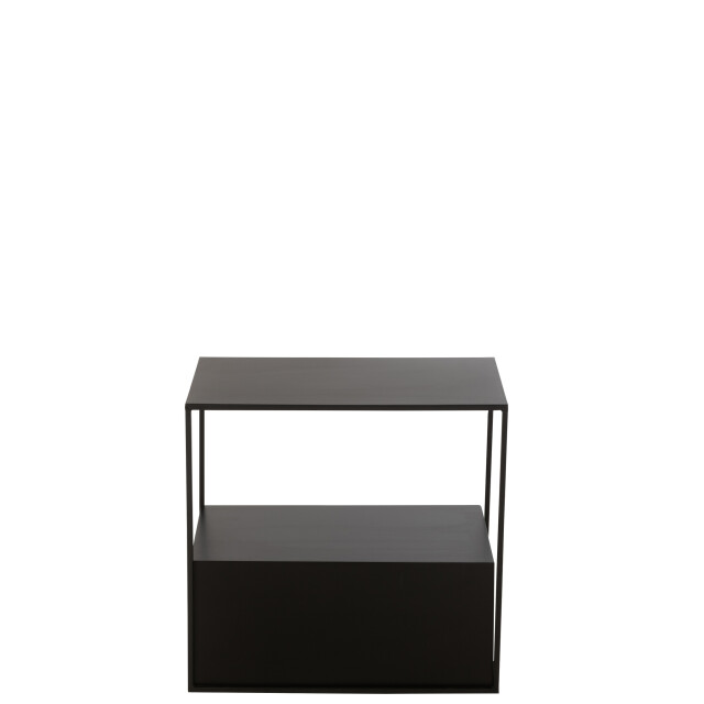 J-Line Side table rectangle metal/mdf black 46195 large