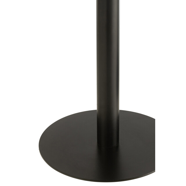 J-Line Set of 2 side tables round metal black 46275 large