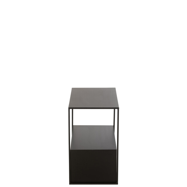 J-Line Side table rectangle metal/mdf black 46195 large