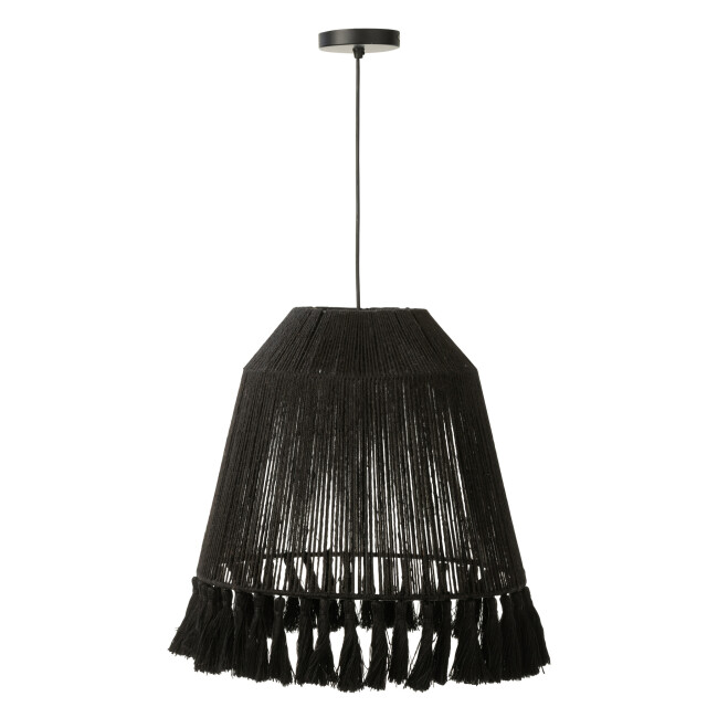 J-Line Pendant lamp celia jute black large 30967 large
