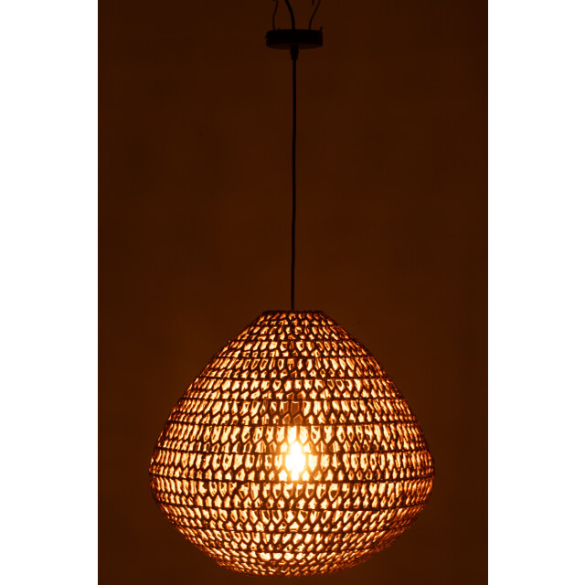 J-Line Ceiling lamp braided metal natural 53760 large