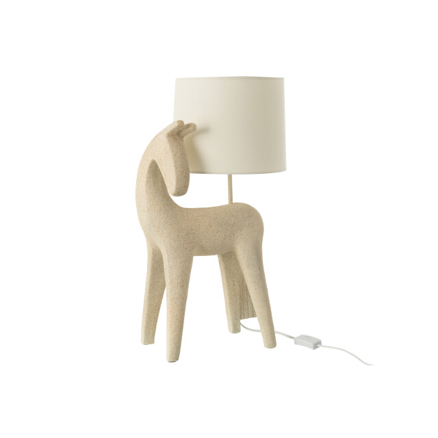 J-Line Table lamp horse modern resin beige 50099 large