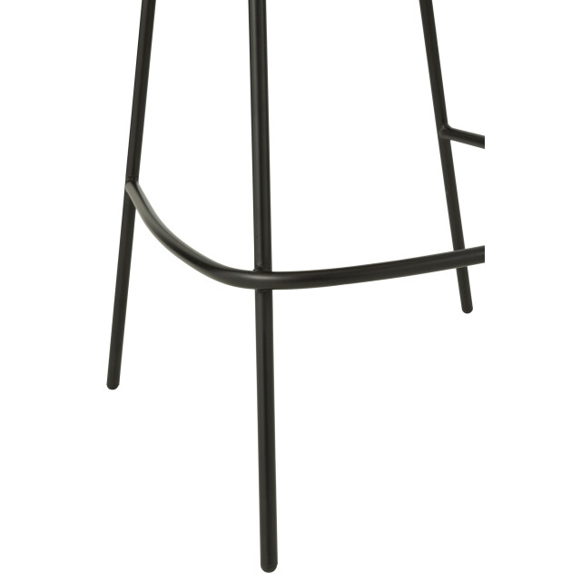 J-Line Bar stool bar stool with iron legs iron terracotta/black 55780 large