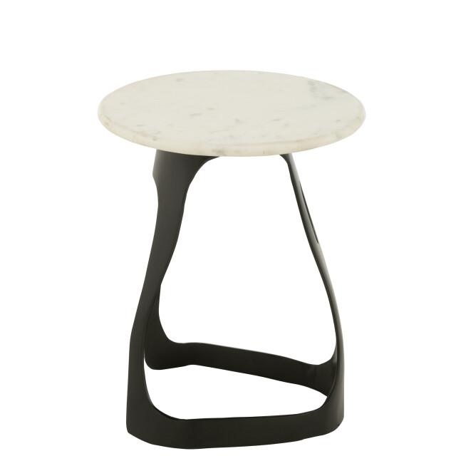 J-Line Side table aluminium/stone black/white large 55948 large