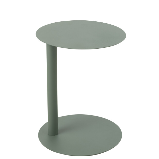 J-Line Side table round metal green 51340 large