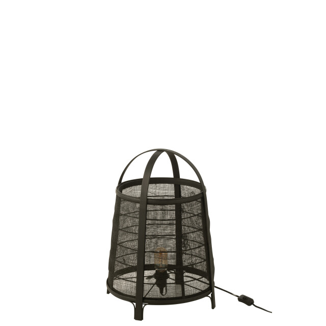 J-Line Lamp rya cotton/bamboo black large 46376 large