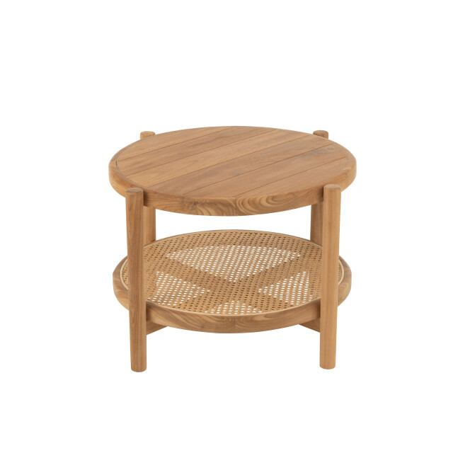 J-Line Side table round teak natural 52957 large