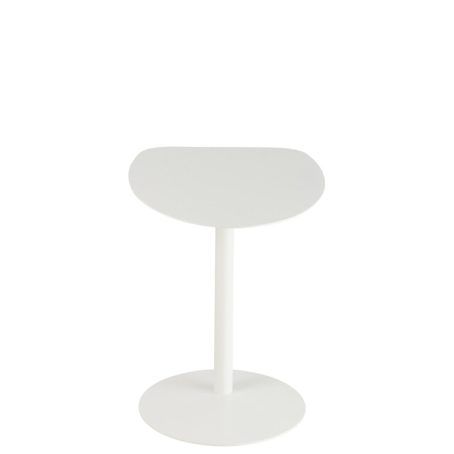 J-Line Side table ice metal white 46257 large