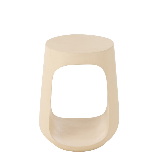 J-Line Side table pod mango wood beige 45987 large