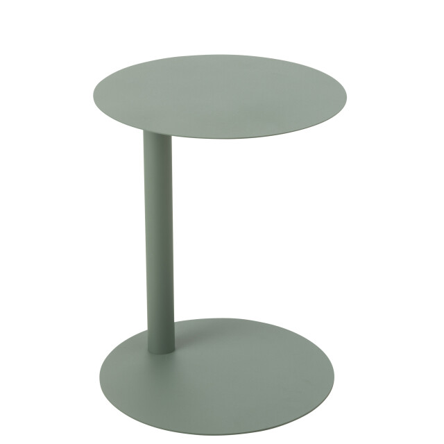 J-Line Side table round metal green 51340 large