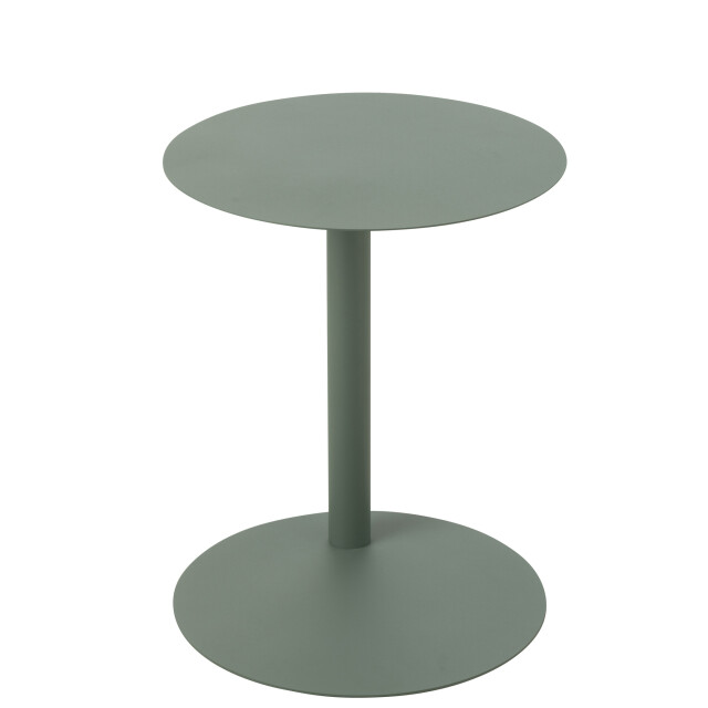 J-Line Side table round metal green 51340 large