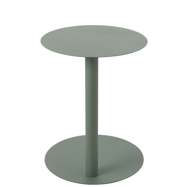J-Line Side table round metal green 51340 large