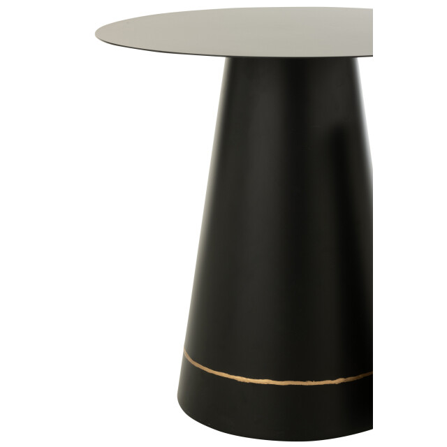 J-Line Set of 2 side table iron black/gold colored 55862 large