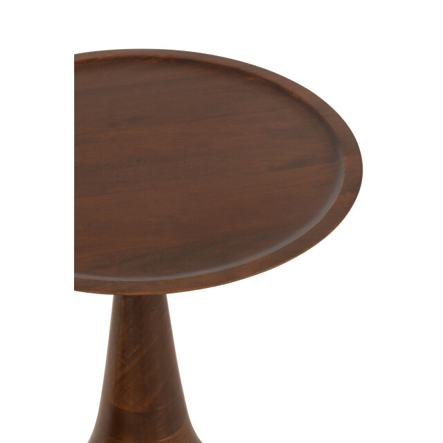 J-Line Set of 2 side tables paro mango wood brown/black 46008 large