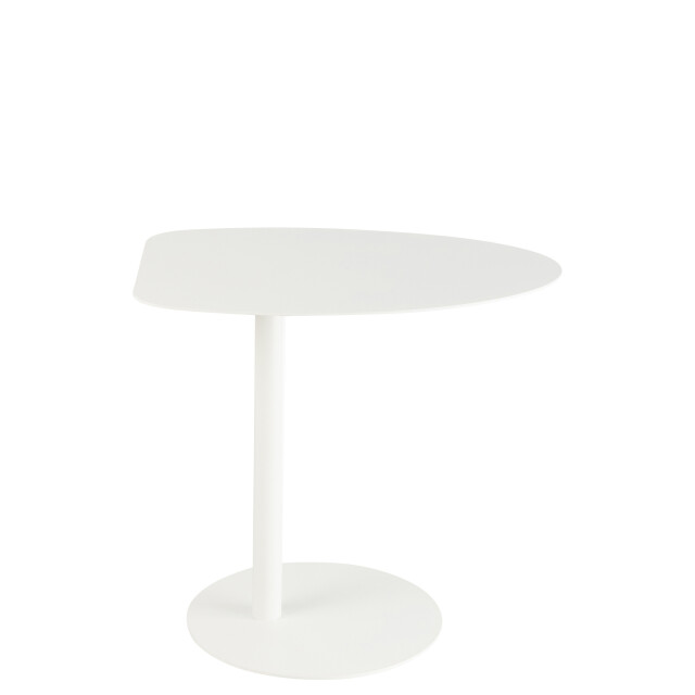 J-Line Side table ice metal white 46257 large