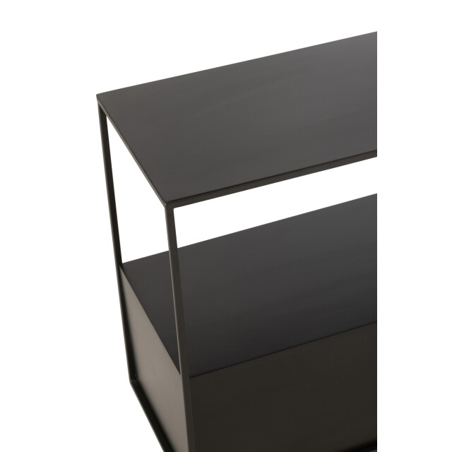 J-Line Side table rectangle metal/mdf black 46195 large