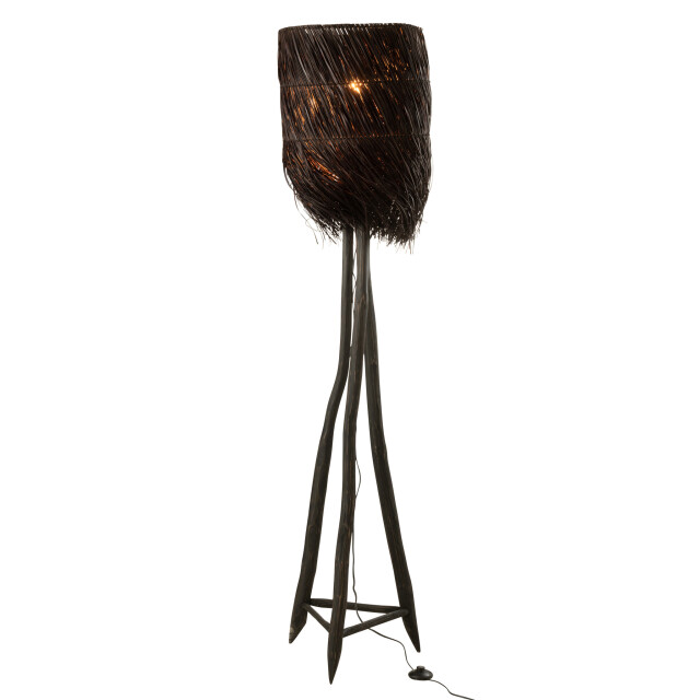 J-Line Lamp branch arthur wood brown large 30991 large