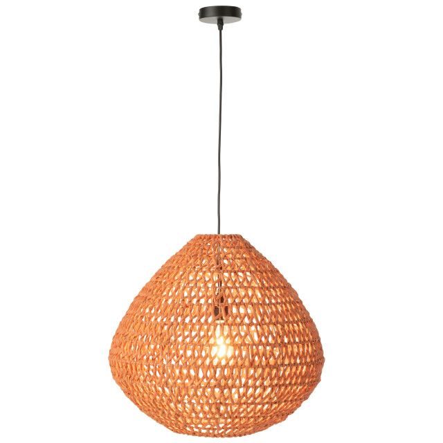 J-Line Ceiling lamp braided metal orange 53770 large