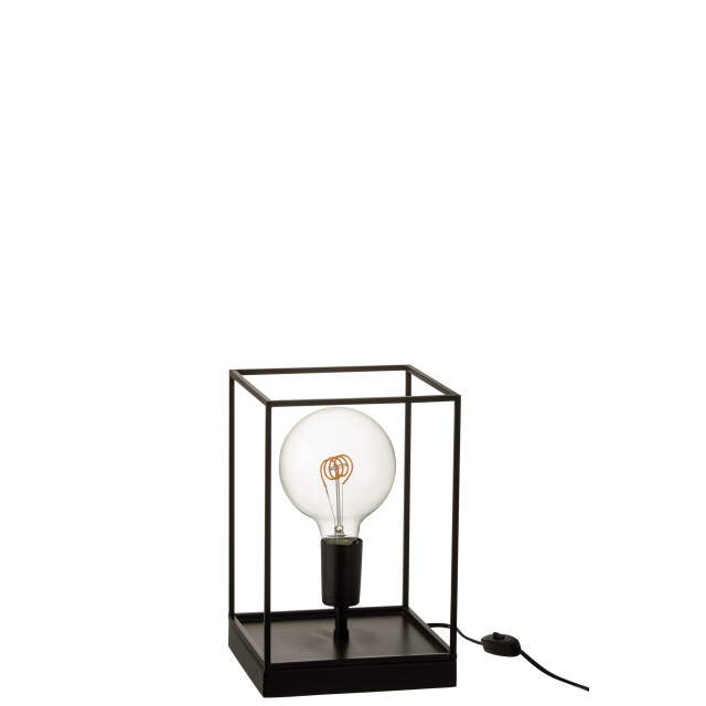 J-Line Lamp 1 lamp rectangular frame metal black small 2976 large