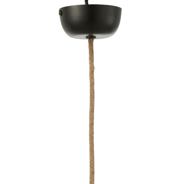 J-Line Hanging lamp ball banana leaf natural small 37774 large