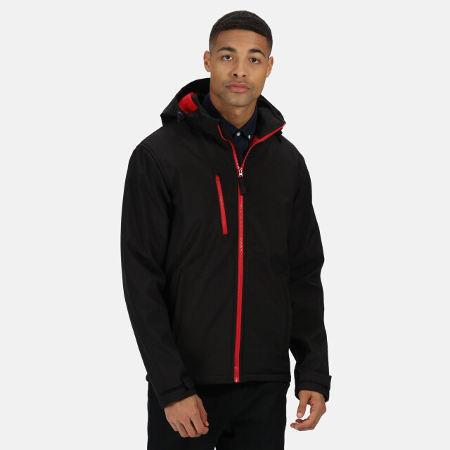 Regatta Heren venturer 3-laags membraan soft shell jas UTLT285_blackred large