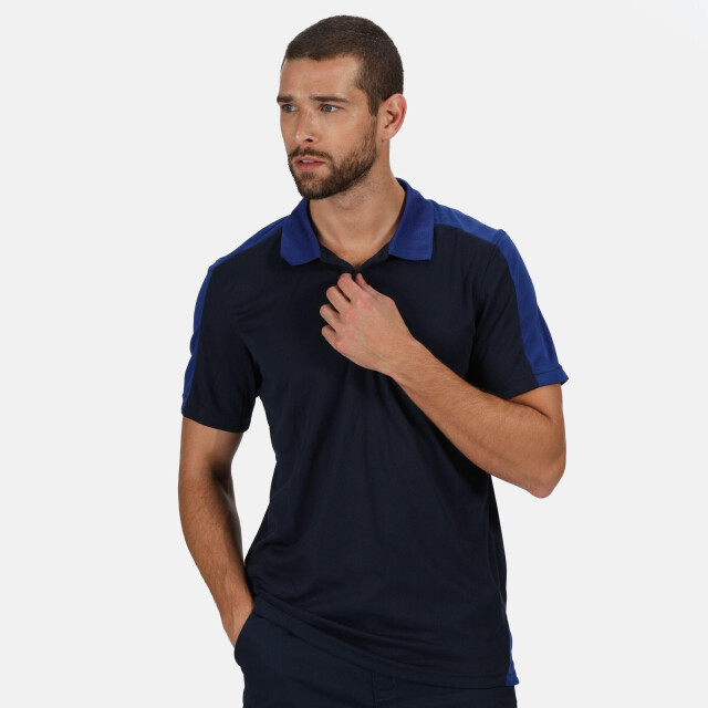 Regatta Herencontrast coolweave polo shirt UTLT333_navynewroyal large