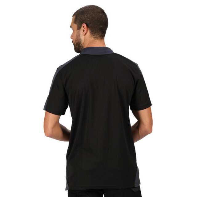 Regatta Herencontrast coolweave polo shirt UTLT333_blacksealgrey large