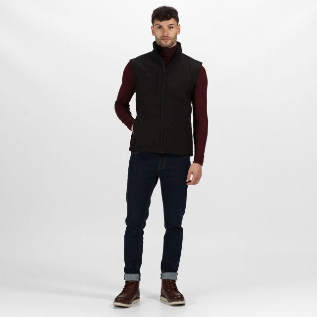 Regatta Heren octagon 3 layer printable softshell bodywarmer UTLT334_black large