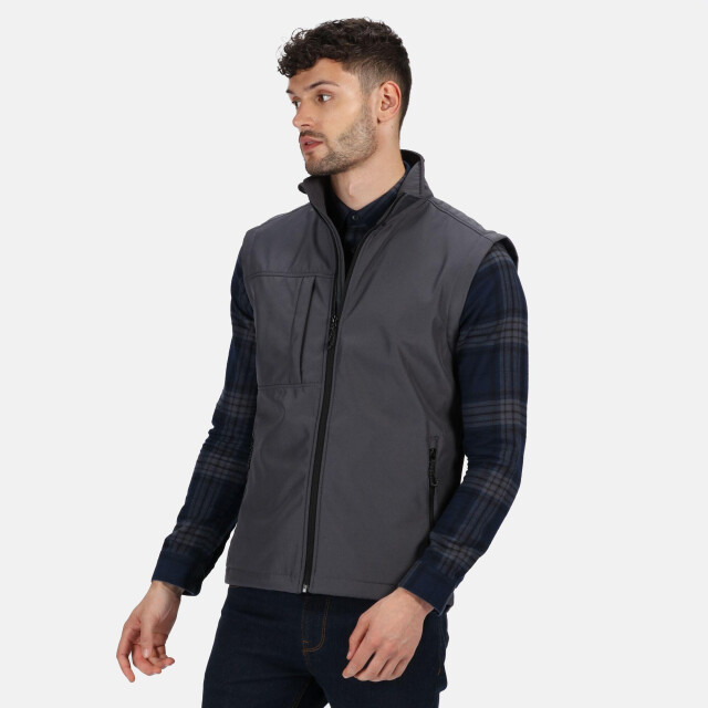 Regatta Heren octagon 3 layer printable softshell bodywarmer UTLT334_sealgrey large