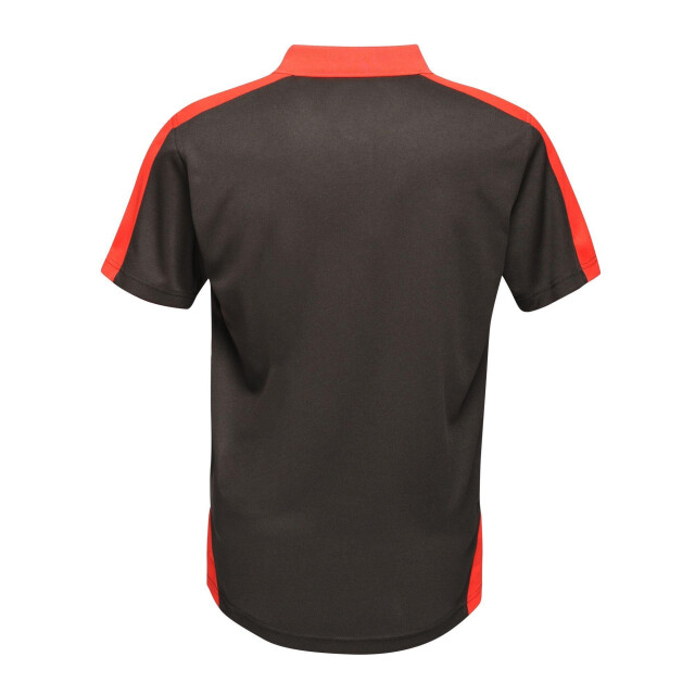 Regatta Herencontrast coolweave polo shirt UTLT333_blackclassicred large