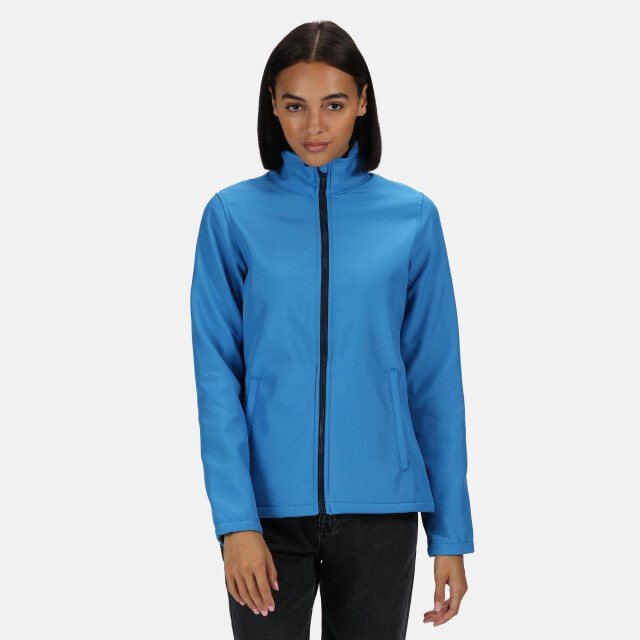 Regatta Dames a bedrukbare soft shell jas UTLT337_frenchbluenavy large
