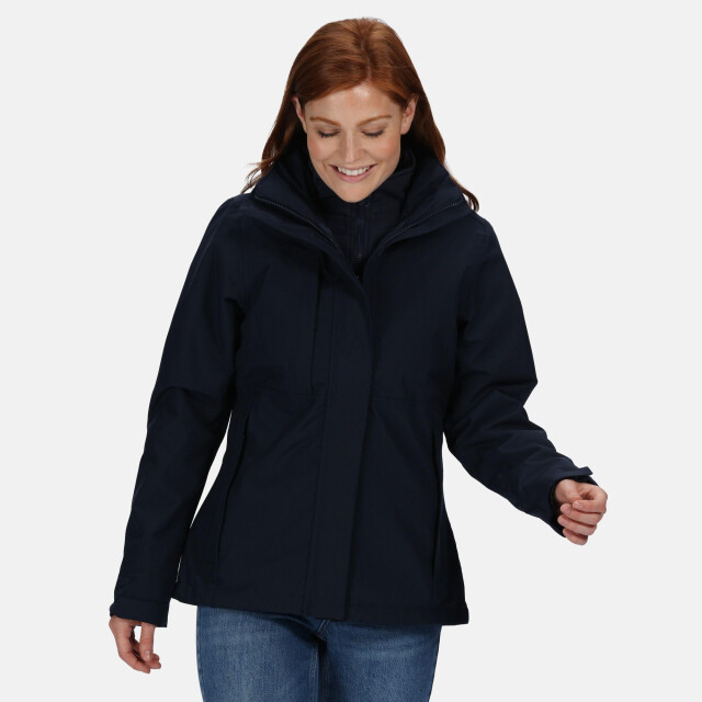 Regatta Professionele vrouwen/dames kingsley 3-in-1 waterdicht jasje UTLT348_navy large