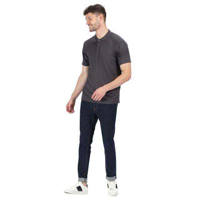 Regatta Professioneel heren coolweave poloshirt met korte mouwen UTLT352_iron large