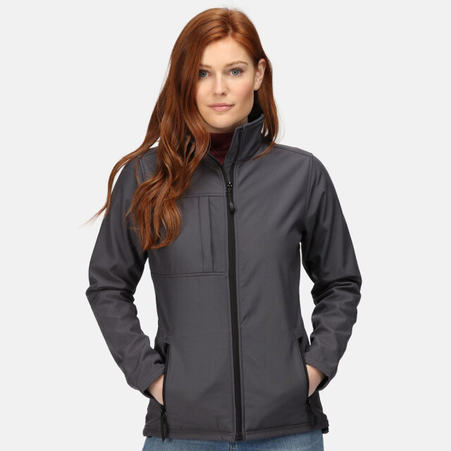 Regatta Dames octagon ii waterdichte zachte shell jas UTLT351_sealgreyblack large
